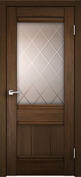 Дверь PRIMA 01 3D FLEX шоко стекло Интери