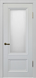 Дверь ПДО802 Алтай бархат светло-серый стекло Uberture