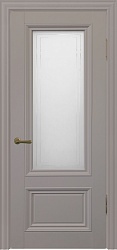Дверь ПДО802 Алтай бархат серый стекло Uberture