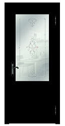 Дверь 40010 Палермо дуб французский стекло Uberture, 600мм.