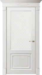 Дверь ПДО11 Верона серена белый стекло Uberture
